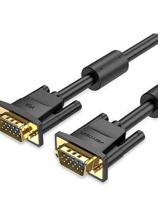 Кабель мультимедійний vga m to vga m 20.0m black vention (daebq)