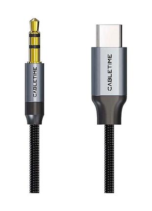 Кабель мультимедійний usb-c to 3.5mm m 1.0m cabletime (ca915767)