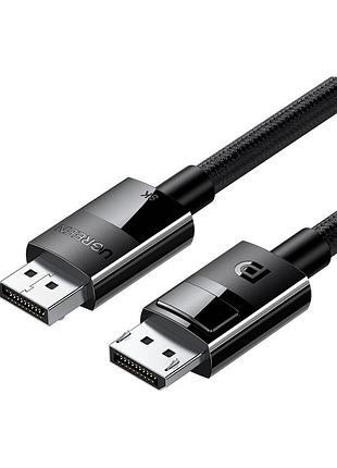 Кабель мультимедійний displayport m to displayport m 1.5m v1.4 braided dp114 black ugreen (80391)