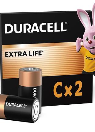 Батарейка duracell c lr14 лужна 2шт. в упаковці (5000394052529 / 81483545)