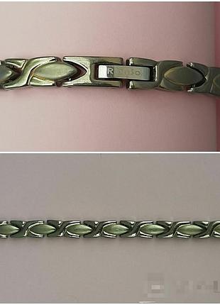 Магнитный титановый браслет rainso jewelry 17,5см
