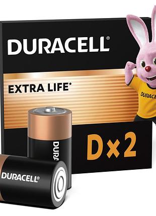 Батарейка duracell d lr20 лужна 2шт. в упаковці (81545439/5005987/5014435)