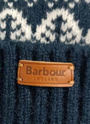 Шапка с помпоном barbour 2