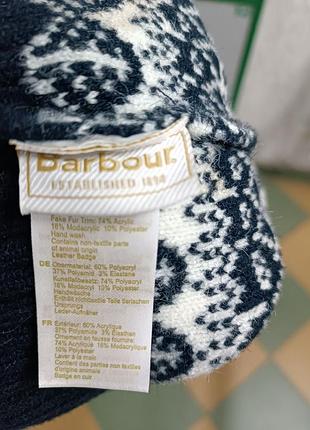 Шапка с помпоном barbour 5