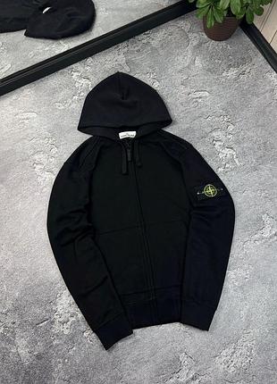 Унісекс зіп-худі stone island чорне