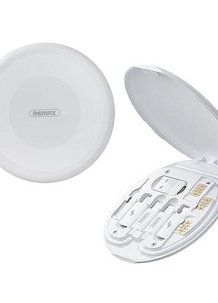 Кабель remax wanbo series с кейсом и переходниками 6в1 60w white (rc-190)