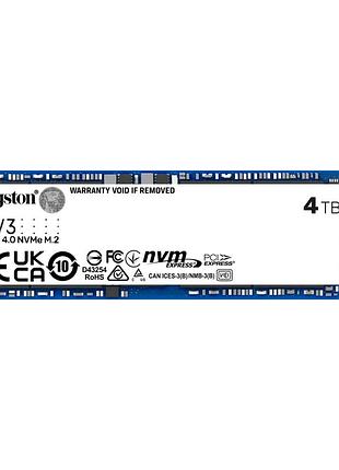 Накопичувач ssd m.2 2280 4tb kingston (snv3s/4000g)