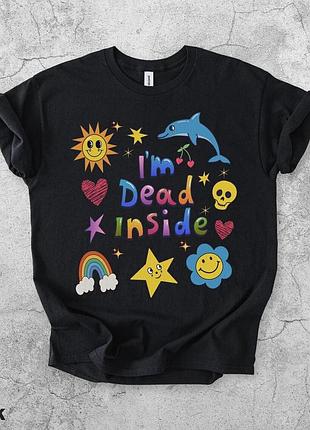 Футболка dead inside unisex
