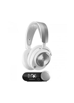 Навушники steelseries arctis nova pro wireless p ps/pc/sw/mac/mob white (61526)