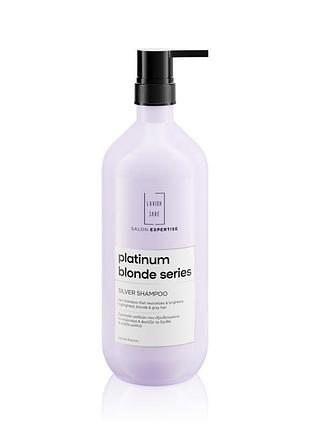 Фіолетовий шампунь проти жовтизни lavish care platinum blond – silver shampoo 1000 мл