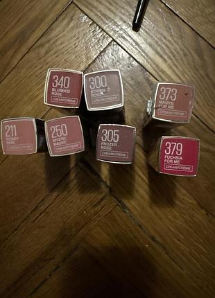 Помади мейбелін, maybelline new uork super stay,vinil