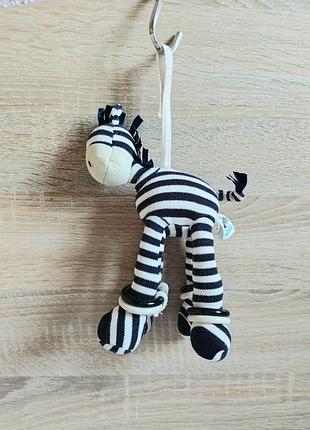 Jellycat jelly kitten zoot zebra activity toy ≈20 см, retired