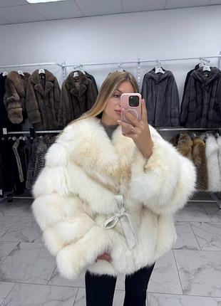 Арктическая лиса шуба, длина 70 см