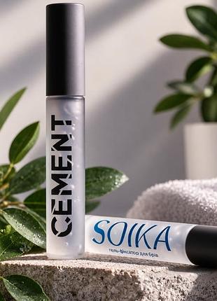 Гель-фіксатор для брів soika cement прозорий надсильний, 5 мл