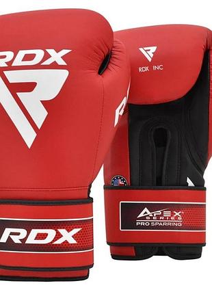 Боксерські рукавиці rdx a5 apex, червоні, pu, 12 унцій (340г.) для спортсменів 60-80 кг. (403019)