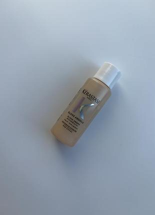 Поживна олійка для волосся проти розпушування kérastase gloss absolu glaze drops anti-frizz hair oil