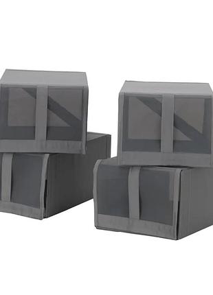 Набір коробок для взуття ikea skubb