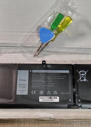 Аккумулятор h5ckd 15v 53wh для ноутбука dell inspiron 15 5501, 5502, 5505, 5508, latitude 3410, 3510 + инструменты