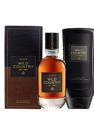 Avon набір для чоловіків wild country, 75 мл +250 мл