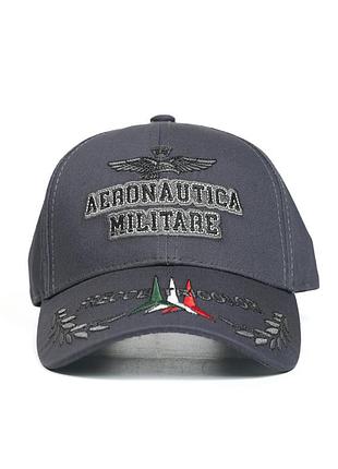 Бейсболка aeronautica militare темно-сірий