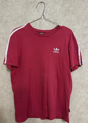 Яскрава футболка adidas originals/3-stripes trefoil (розмір l)