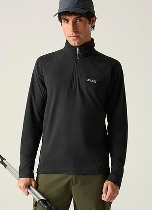Чоловіча флісова кофта regatta montes lightweight half zip fleece 3xl / чорна фліска