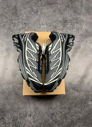Кроссовки salomon xt-6 adv lab black grey