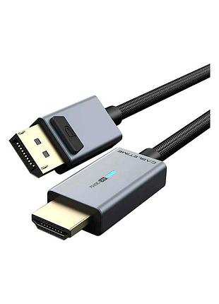 Кабель мультимедийный displayport m to hdmi m 1.8m 4k30hz cabletime (ca915323)