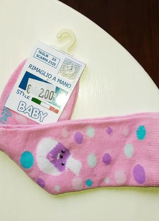 Гольфи високі рожеві шкарпетки бавовняні для дівчинки
