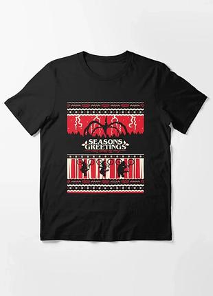 Футболка stranger things christmas unisex