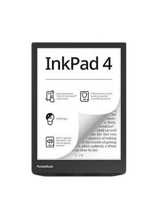 Електронна книга pocketbook 743g inkpad 4, stardust silver (pb743g-u-cis)