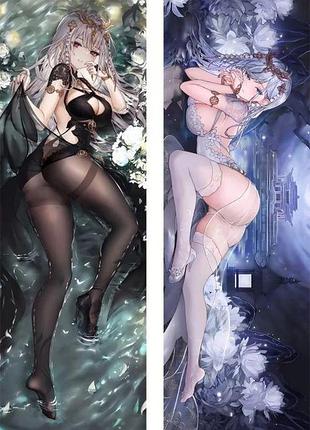 Дакимакура 180х60 см овари owari из мобильной игры azur lane подушка с наволочкой