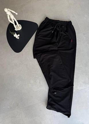 Чоловічі штани baggy polo ralph lauren black — вільний крій, чорні s-xl