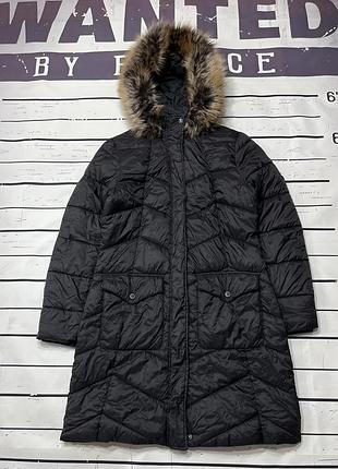 Курточка-пуховик barbour з хутром, барбур