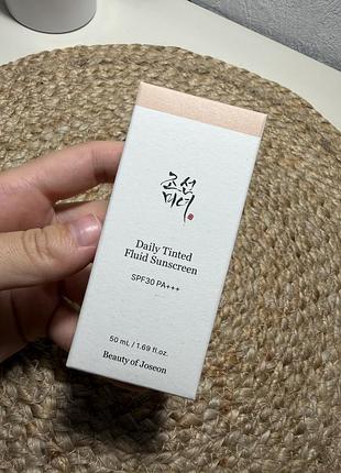 Сонцезахисний крем beauty of joseon daily tinted fluid sunscreen spf 30 pa+++ 50 мл
