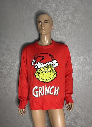 Новорічний светр джемпер грінч grinch, xxl
