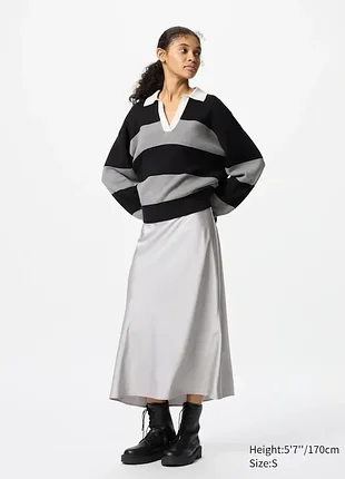 Атласная юбка uniqlo 2