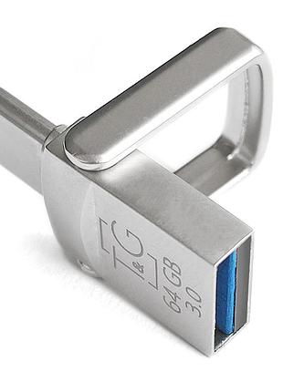 Флеш-накопичувач usb 3.0 64gb type-c t&amp;g metall series 104 silver (tg104tc-64g3)