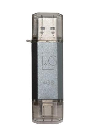 Флеш-накопичувач usb 4gb type-c t&amp;g 009 star series silver (tg009tc-4gsl)