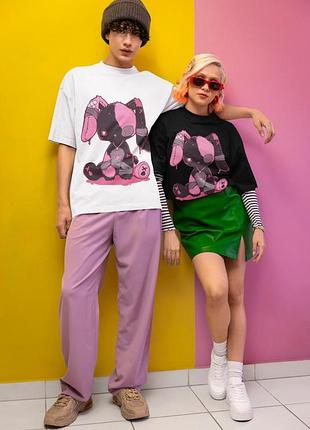 Футболка с грустным кроликом unisex