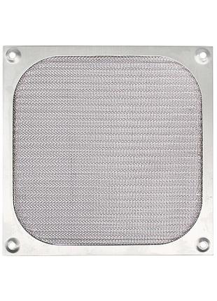 Пиловий фільтр для пк cooltek aluminium fan filter 140 mm silver (ffm-140-s)