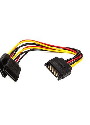 Кабель живлення sata to 2xsata 0.15m powerplant (ca913169)