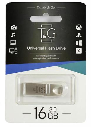 Usb флеш накопичувач t&g 16gb 117 metal series silver usb 3.0 (tg117sl-16g3)