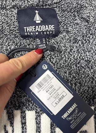 Новорічний светр джемпер threadbare, xl 3