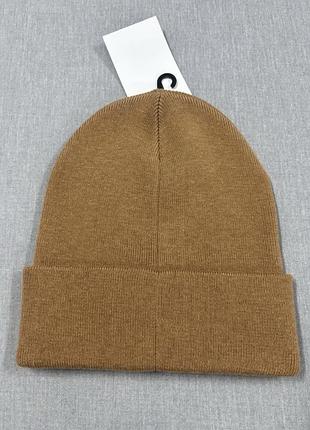 Шапка-бiнi ugg бежева high crown beanie 2