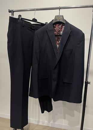 Класичний чоловічий костюм двійка next tailoring (піджак + штани), розмір xxl / 48r