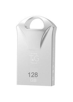 Usb флэш накопитель t&amp;g 128gb 106 metal series silver usb 3.0 (tg106-128g3)