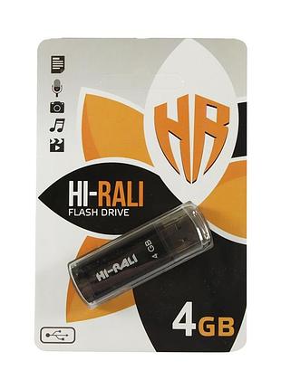 Usb флеш накопичувач hi-rali 4gb stark series black usb 2.0 (hi-4gbstbk)