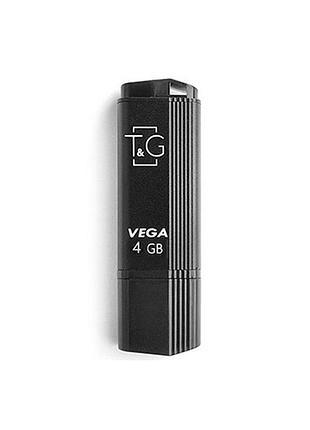 Usb флеш накопичувач t&amp;g 4gb 121 vega series black usb 2.0 (tg121-4gbbk)