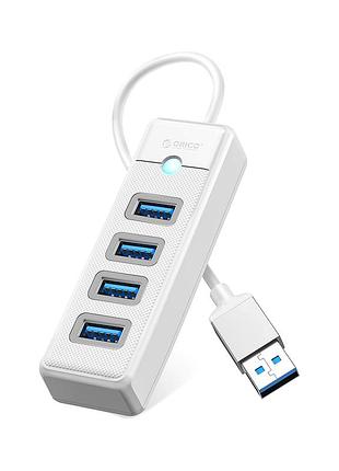 Концентратор orico usb 3.0 to 4xusb 3.0 0.15m white (ca914869)